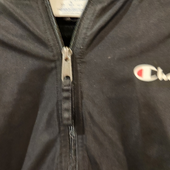 Champion Men's Black Windbreaker Lightweight Jacket - Size Small - Picture 3 of 9